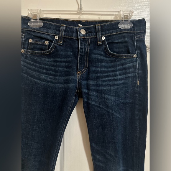 Women's Rag & Bone Skinny Jeans The Dre Dark Denim. Size 24. - Picture 2 of 6